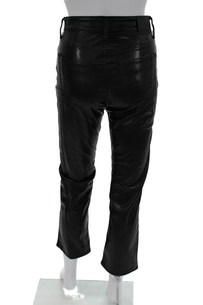 Derek Lam 10 Crosby Women Cropped Biker Black Pants Size 26