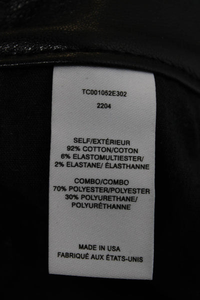 Derek Lam 10 Crosby Women Cropped Biker Black Pants Size 26