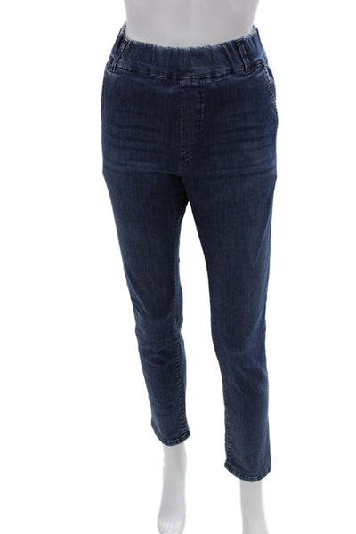 Flog Women Ankle Jeggings Dark Blue High Rise Stretch Cotton Size 26