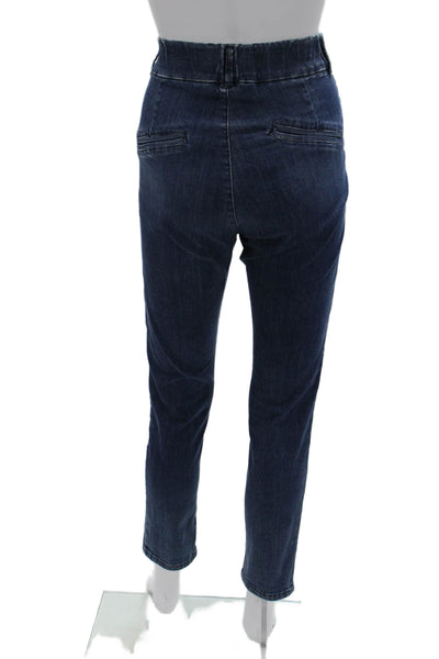 Flog Women Ankle Jeggings Dark Blue High Rise Stretch Cotton Size 26