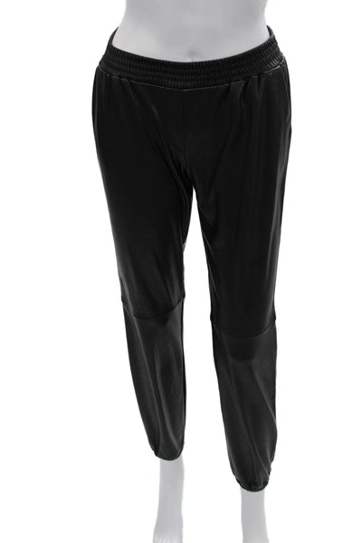 Generation Love Womens Black Jogger Pants 100% Polyurethane Designer Size S