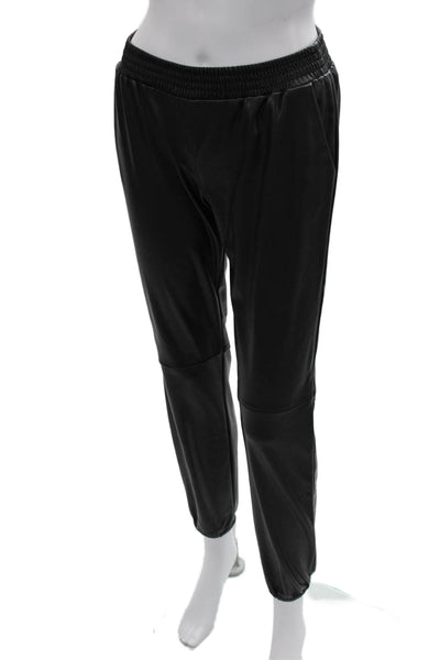 Generation Love Womens Black Jogger Pants 100% Polyurethane Designer Size S