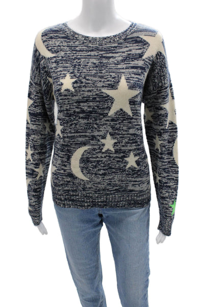 360 Cashmere Unisex Dark Blue 100% Cashmere Pullover Sweater Size XS