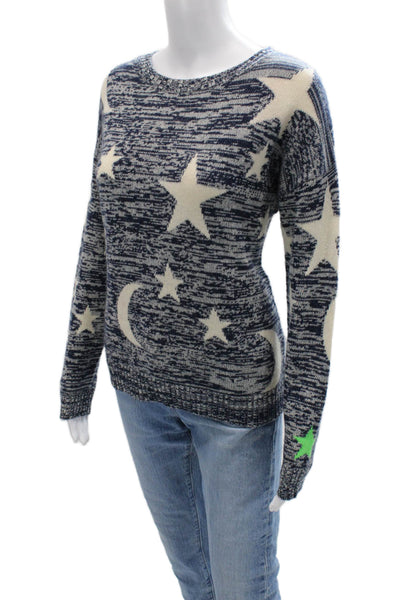 360 Cashmere Unisex Dark Blue 100% Cashmere Pullover Sweater Size XS