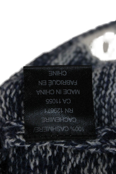 360 Cashmere Unisex Dark Blue 100% Cashmere Pullover Sweater Size XS