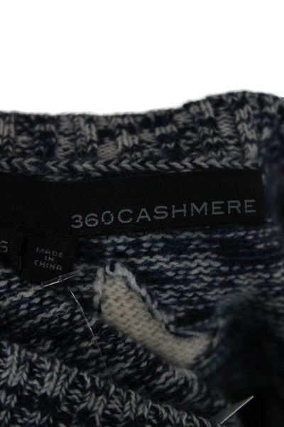 360 Cashmere Unisex Dark Blue 100% Cashmere Pullover Sweater Size XS