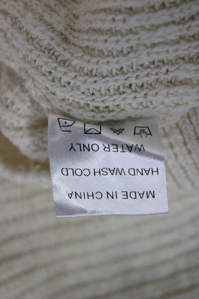 Olivaceous Unisex Henley Pullover Sweater Beige 100% Cotton Button Crew Size S