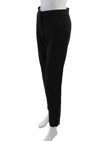 BCBG Max Azria Women Ankle Dress Pants Black Button Size 4