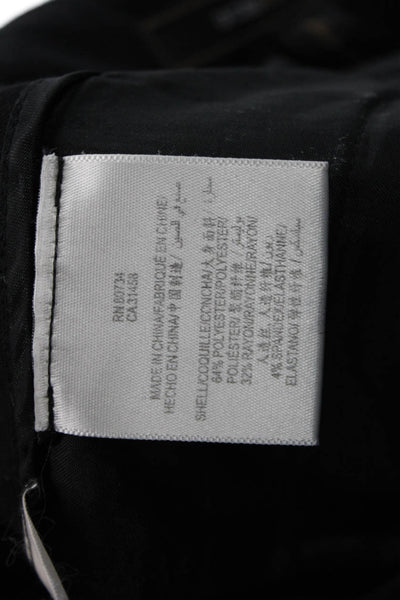 BCBG Max Azria Women Ankle Dress Pants Black Button Size 4