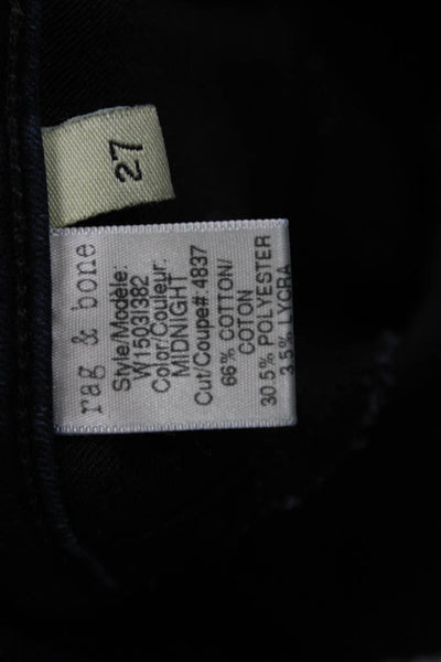 Rag & Bone Jean Women Dark Blue Skinny Jeans Mid Rise Button Size 27
