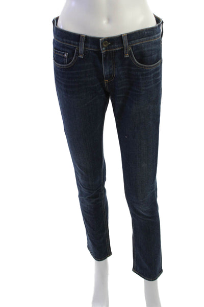 Rag & Bone Jean Women Dark Blue Skinny Ankle Jeans Size 26