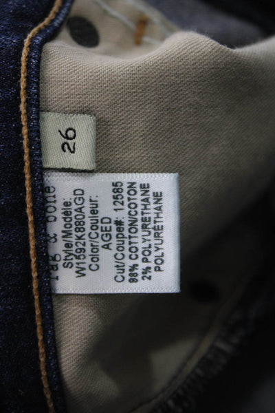 Rag & Bone Jean Women Dark Blue Skinny Ankle Jeans Size 26