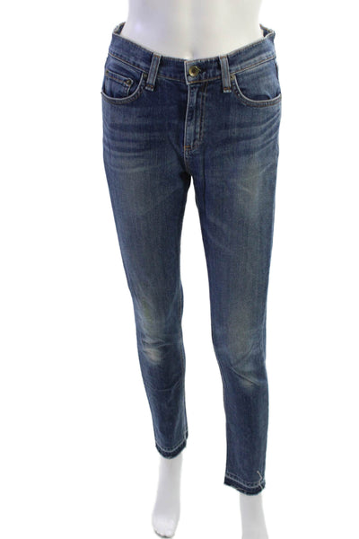 Rag & Bone Womens Ankle Skinny Jeans Dark Blue Size 26