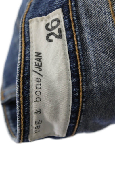 Rag & Bone Womens Ankle Skinny Jeans Dark Blue Size 26