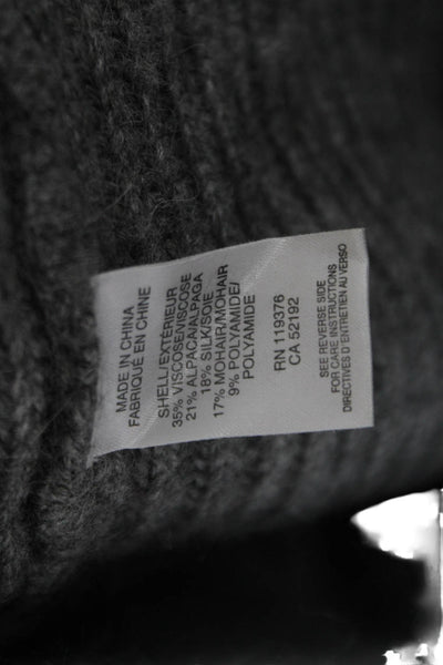 Helmut Lang Unisex Black Mock Neck Pullover Long Sleeve Designer Size S