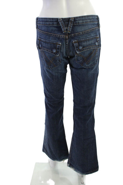 William Rast Women Bootcut Flared Jeans Dark Blue Size 27