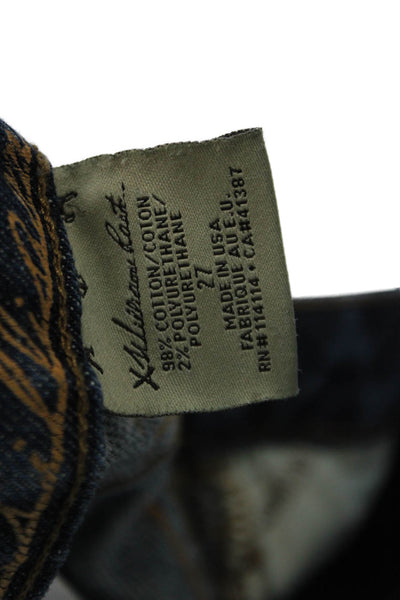 William Rast Women Bootcut Flared Jeans Dark Blue Size 27