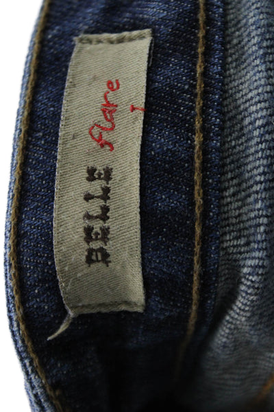 William Rast Women Bootcut Flared Jeans Dark Blue Size 27