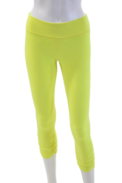 Beyond Yoga Womens Capri Leggings Yellow Size M