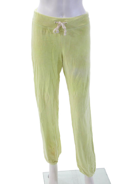 Sundry Womens Jogger Sweatpants Yellow Drawstring Rayon Cotton Solid Size 1