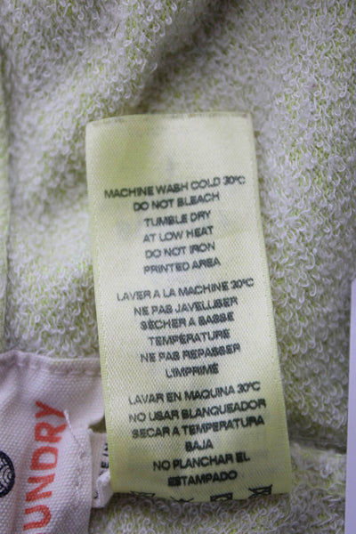 Sundry Womens Jogger Sweatpants Yellow Drawstring Rayon Cotton Solid Size 1