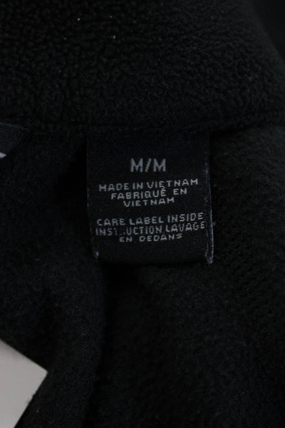 Marmot Mens Black Pullover Sweater Mock Neck Zip Polyester Size M