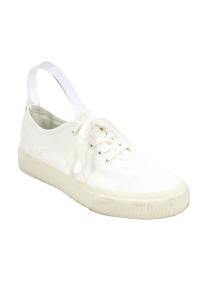 Everlane Unisex Adults Lace-Up Platform Casual Sneakers White Size 8