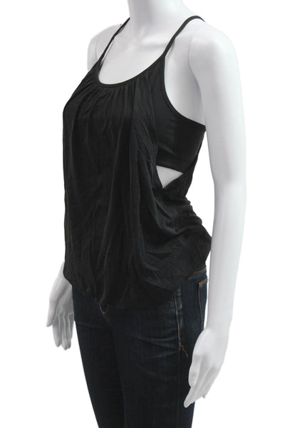 Lululemon Women Camisole Black Nylon Round Neck Sleeveless Size 6