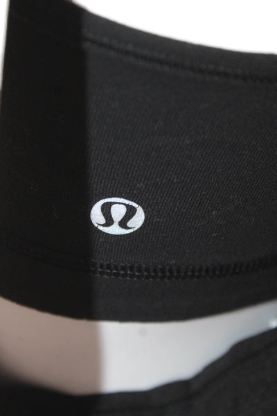 Lululemon Women Camisole Black Nylon Round Neck Sleeveless Size 6