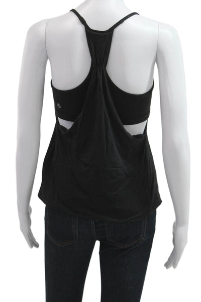 Lululemon Womens Black Nylon Camisole Sleeveless Round Neck Size 6
