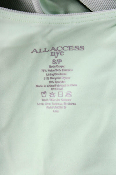 All Access Womens Pullover Sports Bra Mint Green Size Small