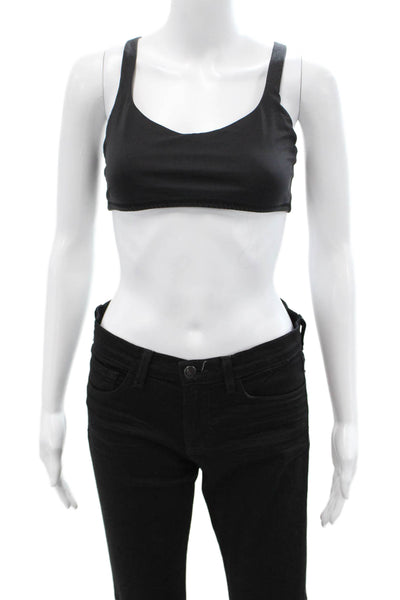 Lululemon Womens Strappy Back Sports Bra Black Size 8