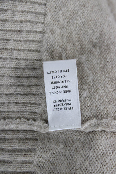 Central Park West Unisex Cardigan Collared Button Beige Long Sleeve Size XS
