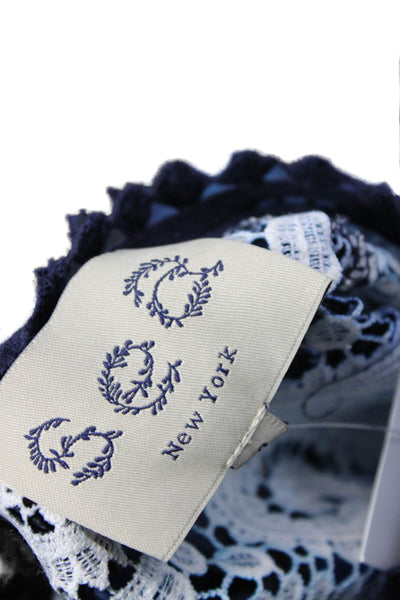 Sea New York Womens Black Paisley Long Sleeve High Neck Shift Dress Size 0