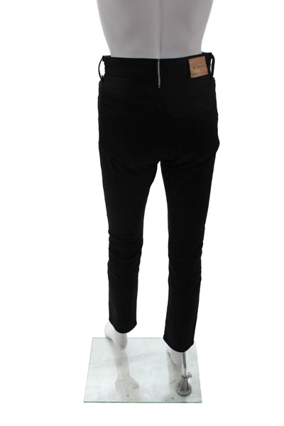 AG Womens Ankle Cropped Black Jeans Size 24