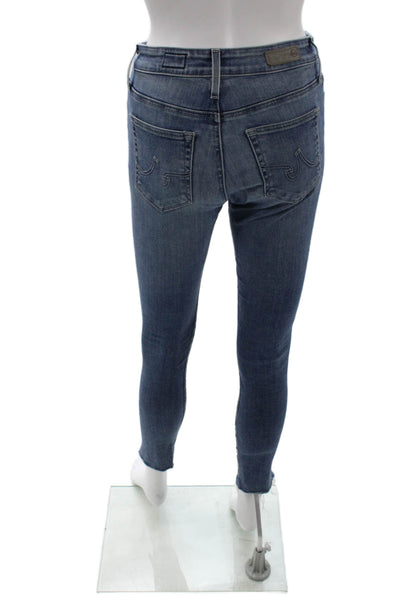 AG Adriano Goldschmied Womens Ankle Skinny Jeans Blue Size 24
