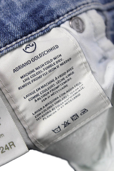 AG Adriano Goldschmied Womens Ankle Skinny Jeans Blue Size 24