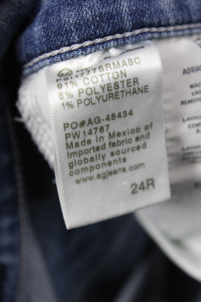 AG Adriano Goldschmied Womens Ankle Skinny Jeans Blue Size 24