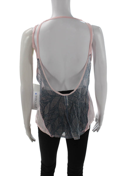 Lululemon Womens Camisole Pink Geometric Sleeveless Size 6