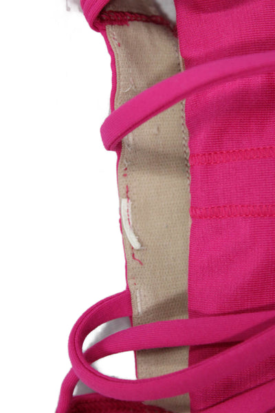 Lululemon Women Camisole Pink V Neck Nylon Blend Sleeveless Size 4