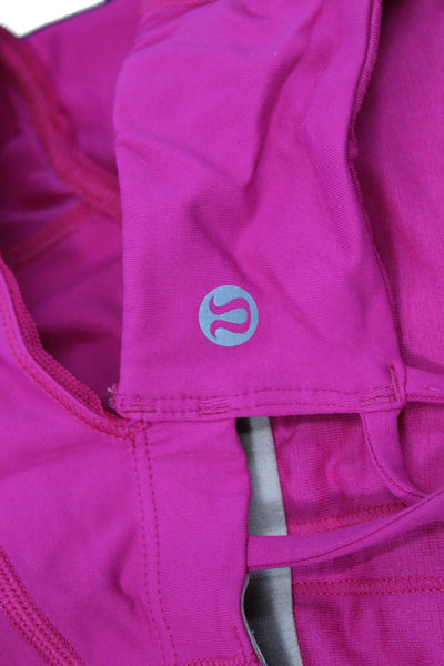 Lululemon Women Camisole Pink V Neck Nylon Blend Sleeveless Size 4