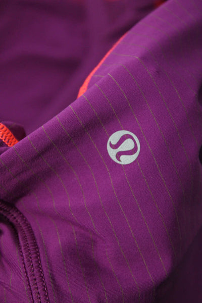 Lululemon Women Pullover Sweatshirt Purple Nylon Blend Long Sleeve Size 6