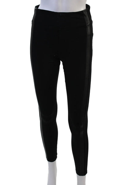 Athleta Womens Ankle Jegging Black Zip Supplex Lycra Designer Size S