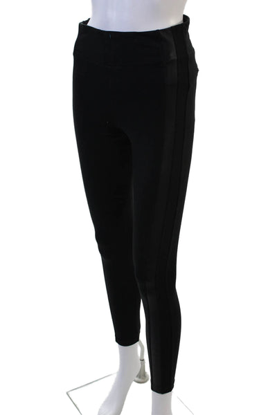 Athleta Womens Ankle Jegging Black Zip Supplex Lycra Designer Size S