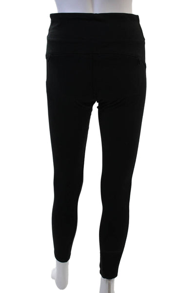 Athleta Womens Ankle Jegging Black Zip Supplex Lycra Designer Size S
