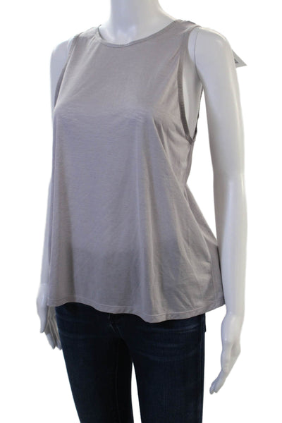 Lululemon Womens Twist Drape Neck Sleeveless Active Top Purple Size M