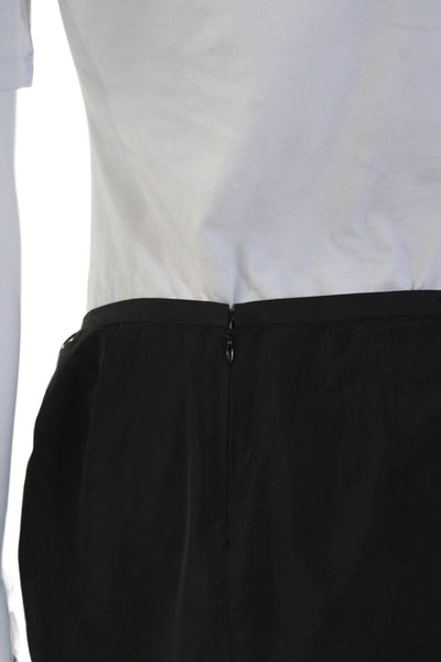 Kenzo Women Straight Pencil Wool Knee Length Black Skirt Size 40