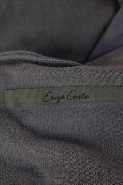 Enza Costa Women Straight Pencil Wrap Long Solid Skirt Size 1