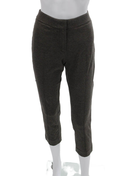 Akris Punto Women Ankle Cropped Pants Dark Gray Polyester Size 6