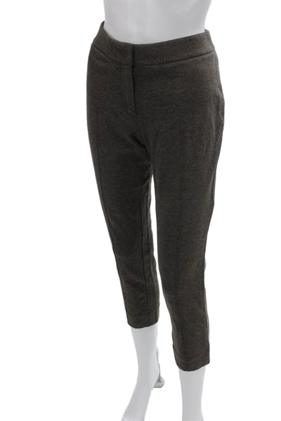 Akris Punto Women Ankle Cropped Pants Dark Gray Polyester Size 6